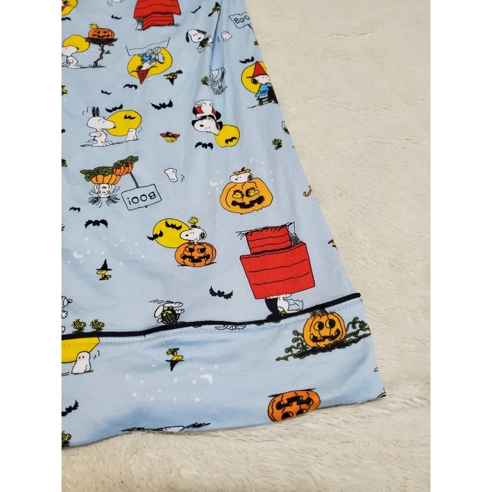 Beauty Sleep Social x Peanuts Snoopy Pumpkin Halloween Pajama Top‎ Pants Set XL
